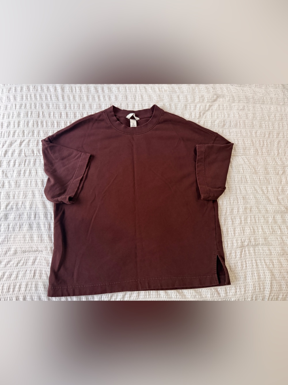 H&M oversized Tee in Deep Brown